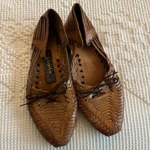 Classic Brown Woven Leather haraches